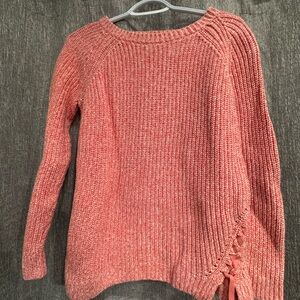 LOFT Pink Crew Neck Sweater
